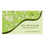 Trendy vintage floral salon spa business card