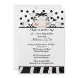 Trendy Zebra Baby Shower invitations