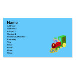 trenecito COLOURFUL CARTOON TRAIN kids graphics Business Card Templates
