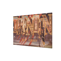 Trenton, New Jersey (Revolutionary) Stretched Canvas Print
