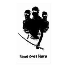 tres ninjas business card