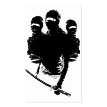 tres ninjas business cards