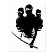 tres ninjas. post cards