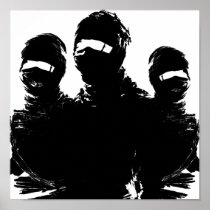 tres ninjas. posters
