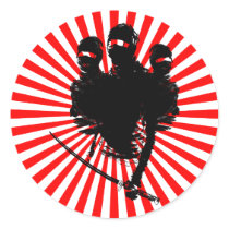 tres ninjas. stickers