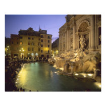 Trevi Fountain at night, Rome, Lazio, Italy