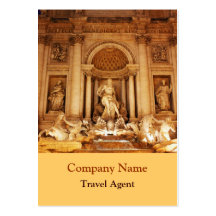 Trevi fountain business card