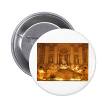 Trevi Fountain Pinback Button
