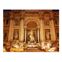 Trevi fountain postcard