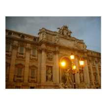 trevi fountain postcards