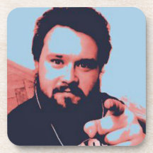 Trevor in Blue Coaster