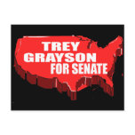 TREY GRAYSON FOR SENATE postcards