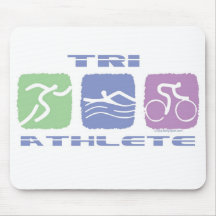 TRI ATHLÈTE TAPIS DE SOURIS