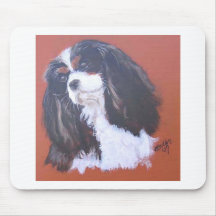 Tri Colour Cavalier King Charles Spaniel Mousepad