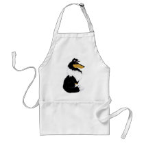 Tri-colour Rough Collie Cartoon Apron