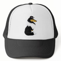 Tri-colour Rough Collie Cartoon Hat