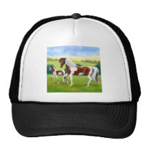 Tri Paint Mother and Foal Trucker Hats