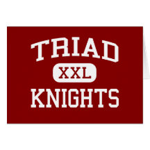 Triad - Knights - High School - Troy Illinois Greeting Card