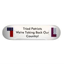 Triad Patriots Skate or Die Skateboard