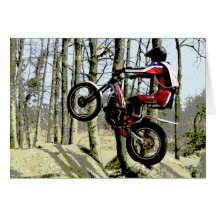 trials rider birthday card