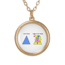 Triangle aiguë une triangle vraiment mignonne pendentif