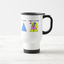 Triangle aiguë une triangle vraiment mignonne tasse à café