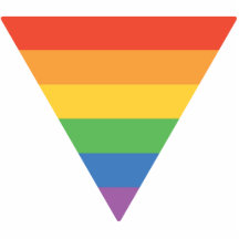Triangle d'ARainbow de gay pride Photo En Découpe