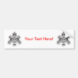 Triangle Fractal: Vector Art: Bumper Sticker