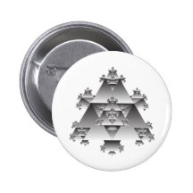 Triangle Fractal: Vector Art: Button