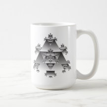Triangle Fractal: Vector Art: Coffee Mugs