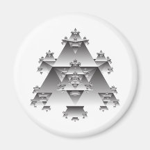 Triangle Fractal: Vector Art: Fridge Magnet