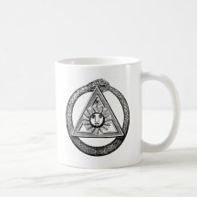 Triangle Freemason Snake Mug