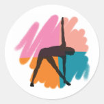 Triangle Pose Yoga Sticker