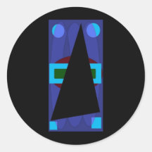 TRIANGLE ROUND STICKERS