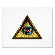 Triangle with eye Eye of Providence Photographic Print