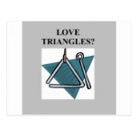 TRIANGLES music joke Post Card