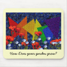 Triangular Rainbow Garden II Mouse Pad