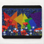 Triangular Rainbow Garden Mouse Mat