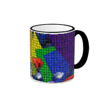 Triangular Rainbow Garden Mug