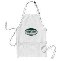 Triathlete license oval aprons