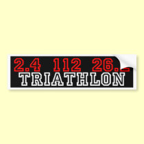 Triathlon bumper stickers