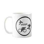 triathlon circle icon coffee mugs