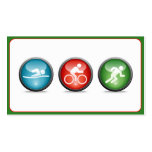 Triathlon Coach Business Card (green)