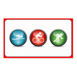 Triathlon Coach Business Card (red)