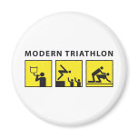Triathlon for rock festivals fridge magnet