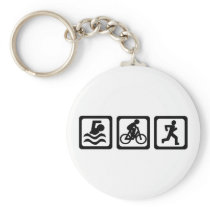 Triathlon Keychain