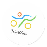 Triathlon logo stickers