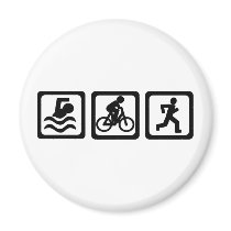 Triathlon Refrigerator Magnets