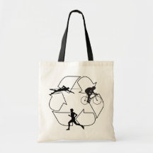 Triathlon Man Canvas Bags