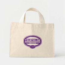 Triathlon Oval Tote Bag